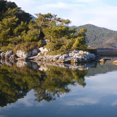 Dalyan river, by Ituzu Beach, Turkey (Türkiye)