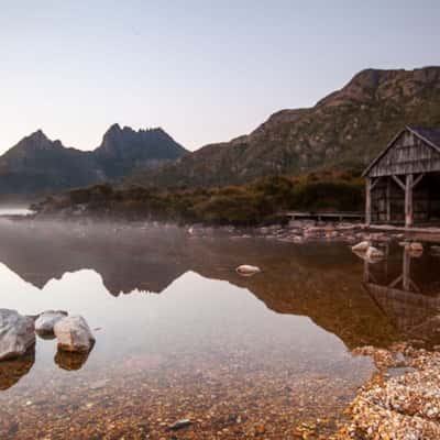 Dove Lake Boat house Cradle Mountain Tasmania, Australia