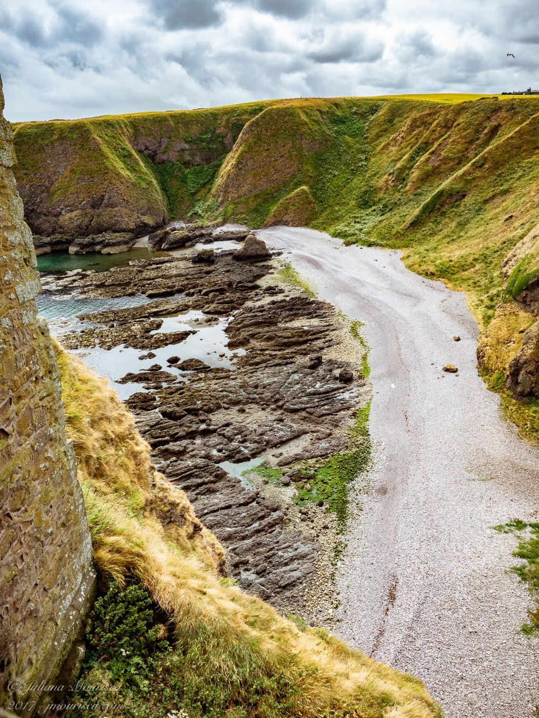 At the Dunnottar Castle, Stonehaven, United Kingdom