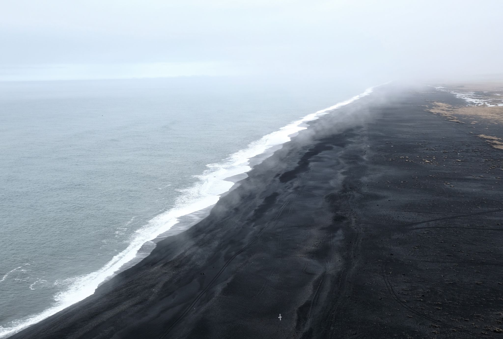 The Endless Black Beach from Dyrhólaey Viewpoint, Iceland