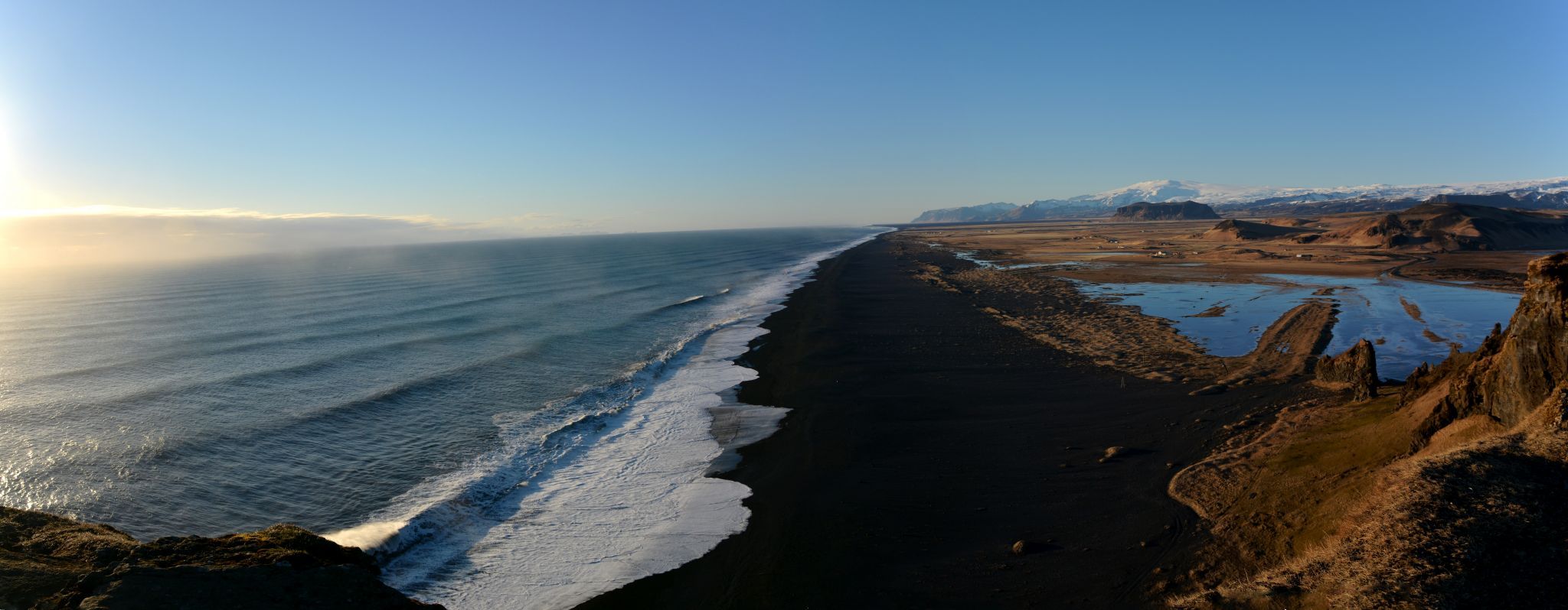 The Endless Black Beach from Dyrhólaey Viewpoint, Iceland