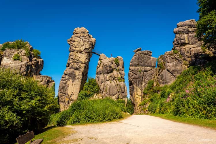 South view of Externsteine