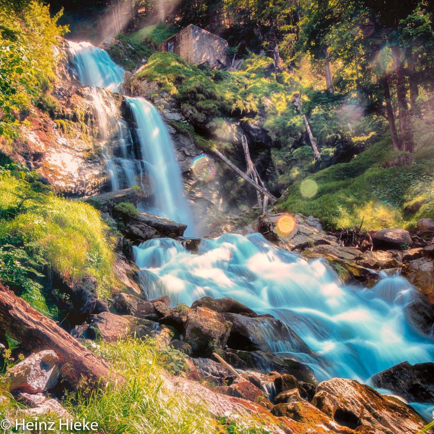 The Giessbach Waterfalls, Switzerland