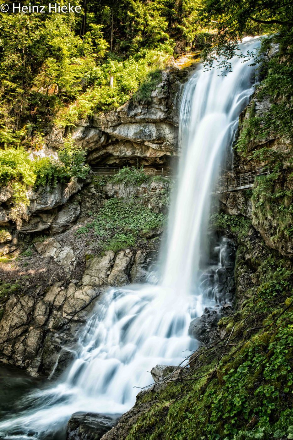 The Giessbach Waterfalls, Switzerland