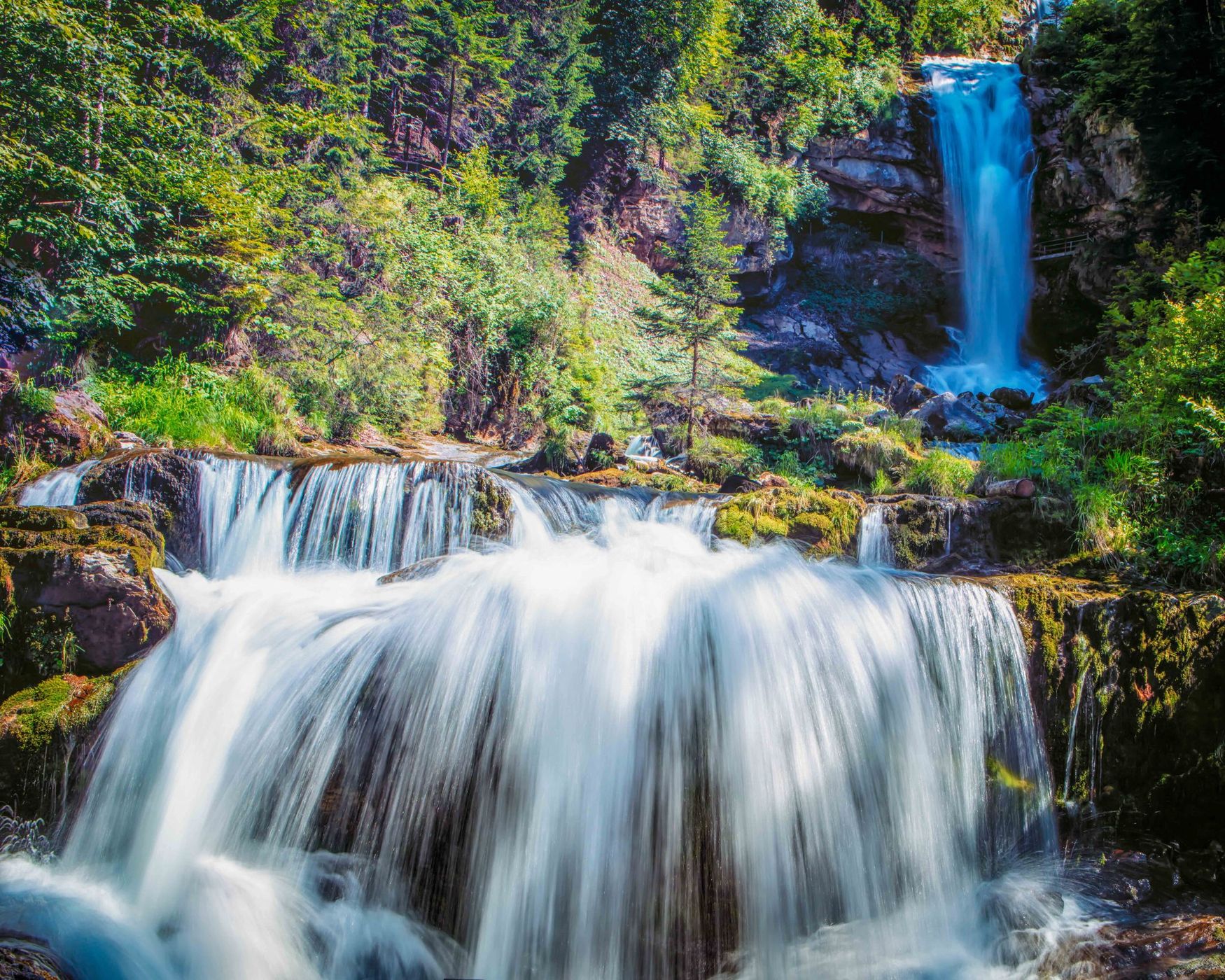 The Giessbach Waterfalls, Switzerland