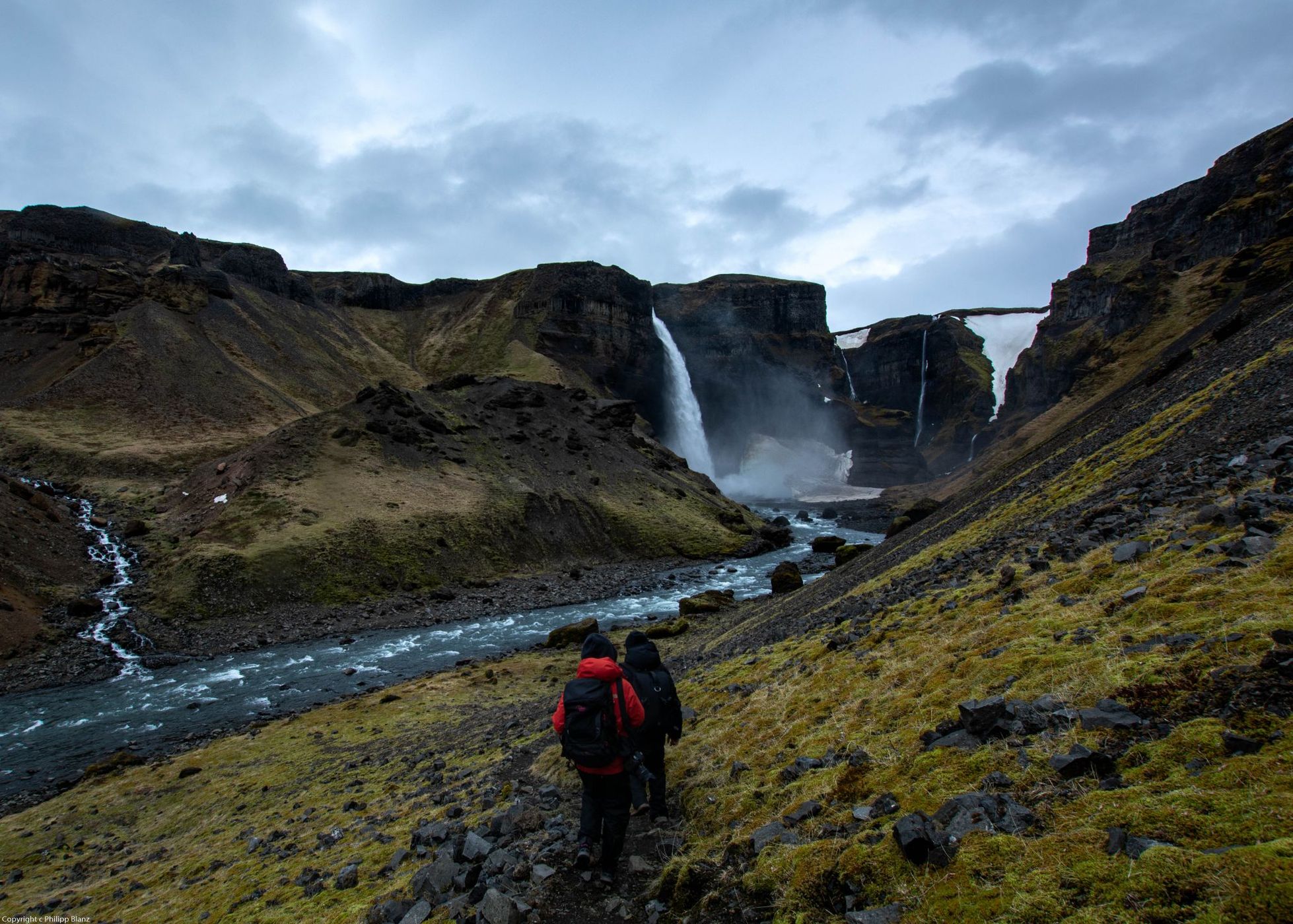 Háifoss Waterfall, Iceland