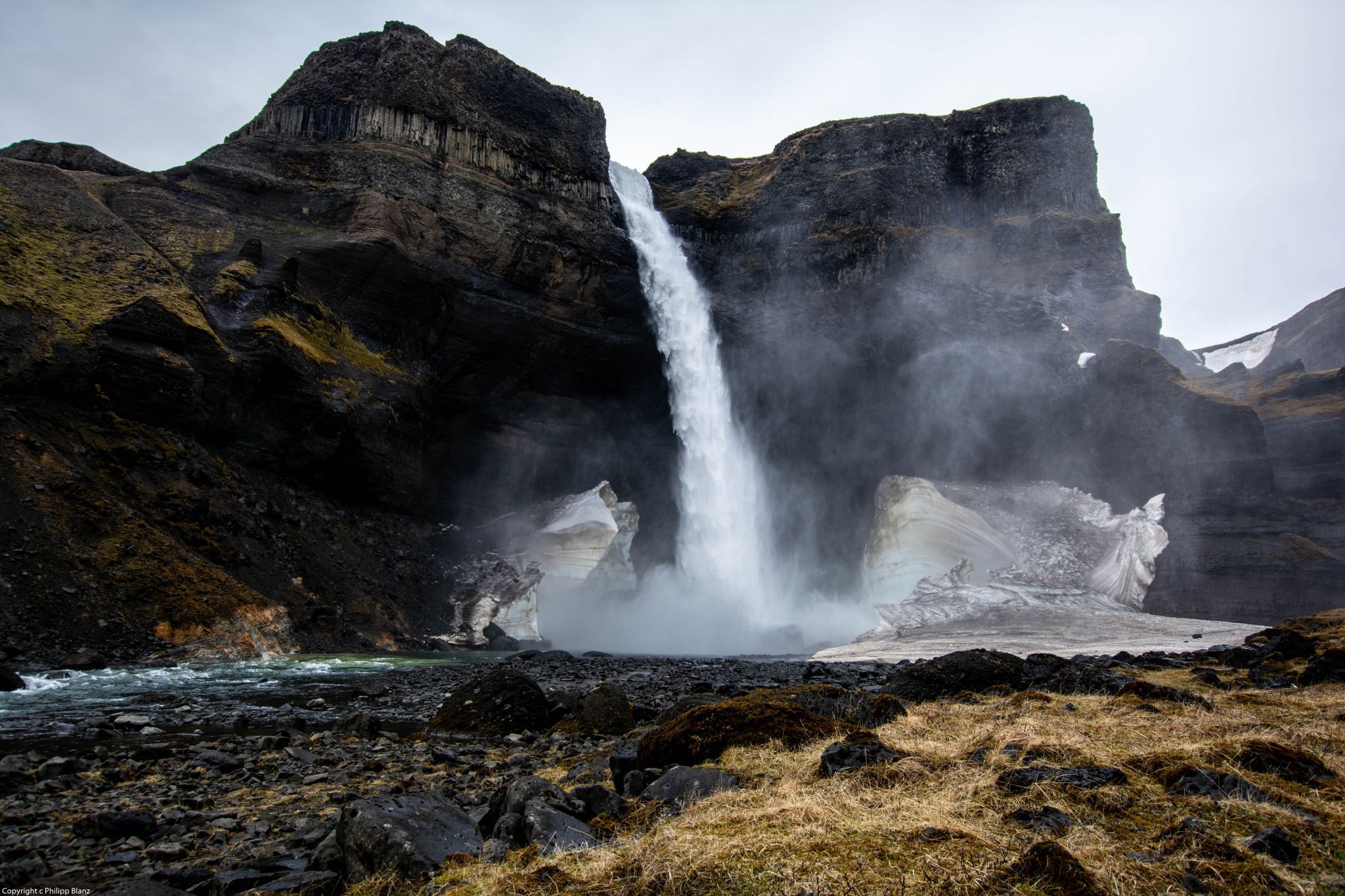 Háifoss Waterfall, Iceland