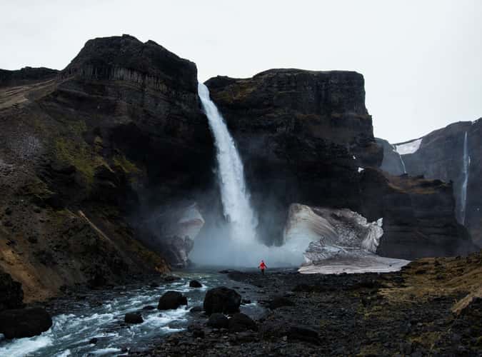 Háifoss Waterfall