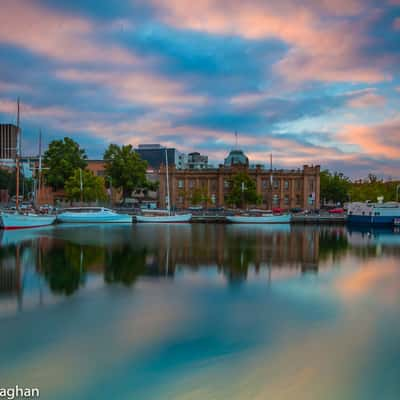 Hobart Harbour Sunset Tasmania, Australia