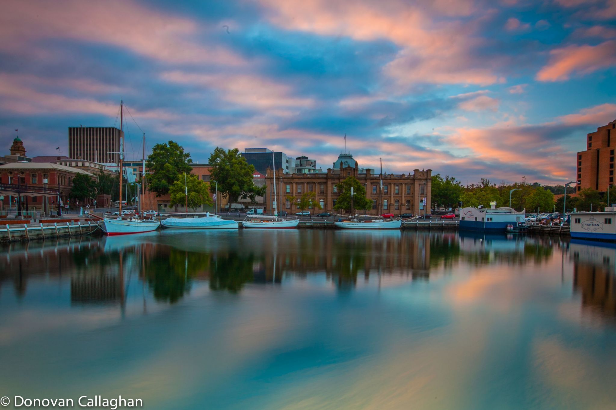Hobart Harbour Sunset Tasmania, Australia