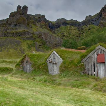 House with grass roof, Iceland