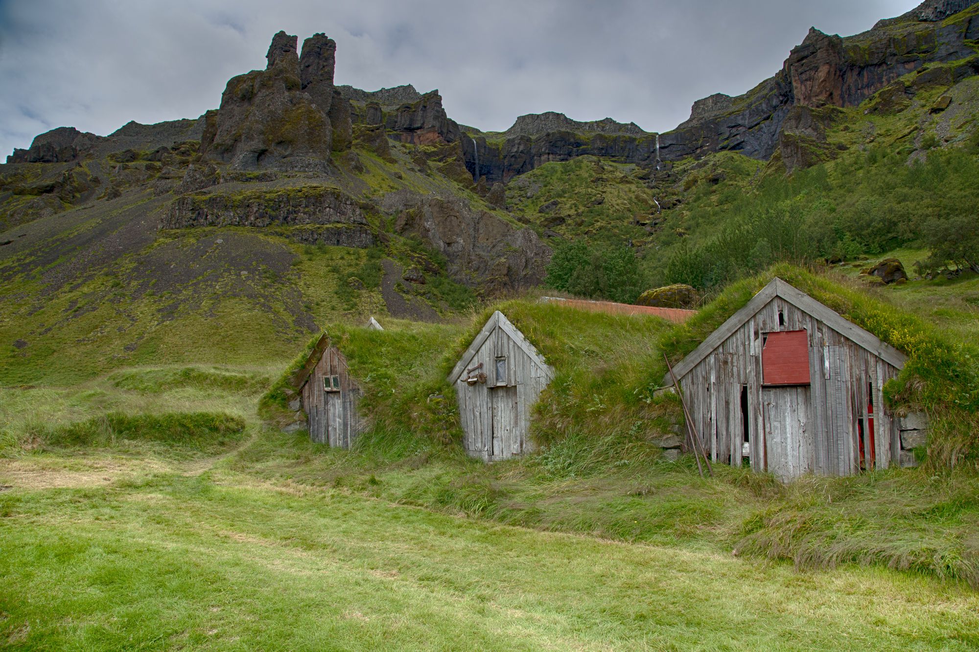 House with grass roof, Iceland