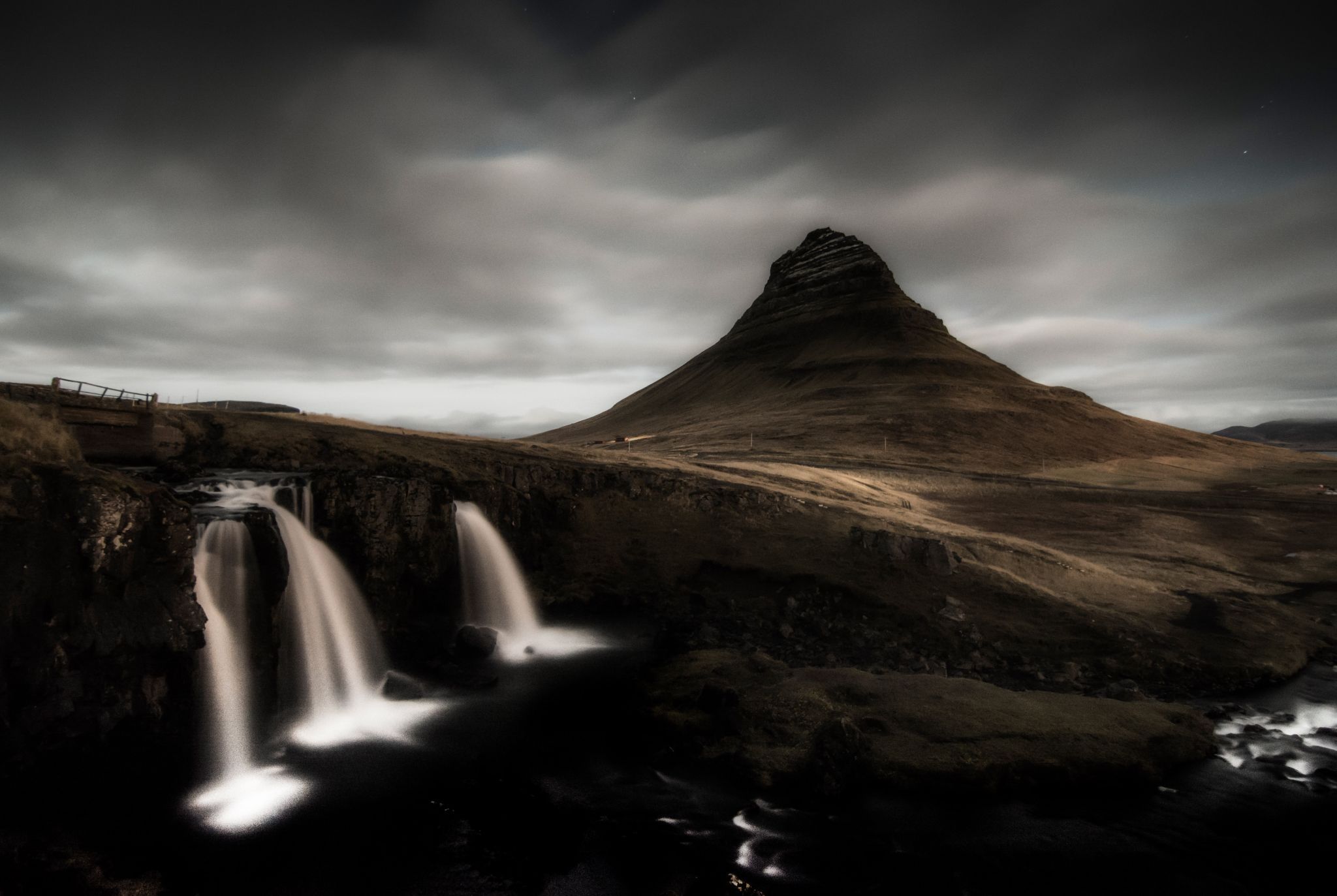 Kirkjufell Waterfall with Kirkjufell, Iceland