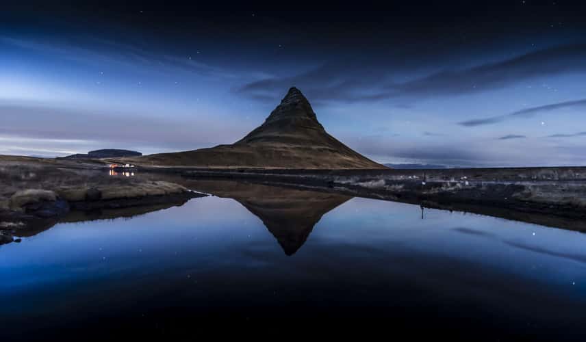 Reflection pool at Kirkjufell