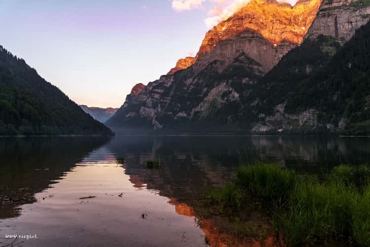 Klöntalersee, Vorauen