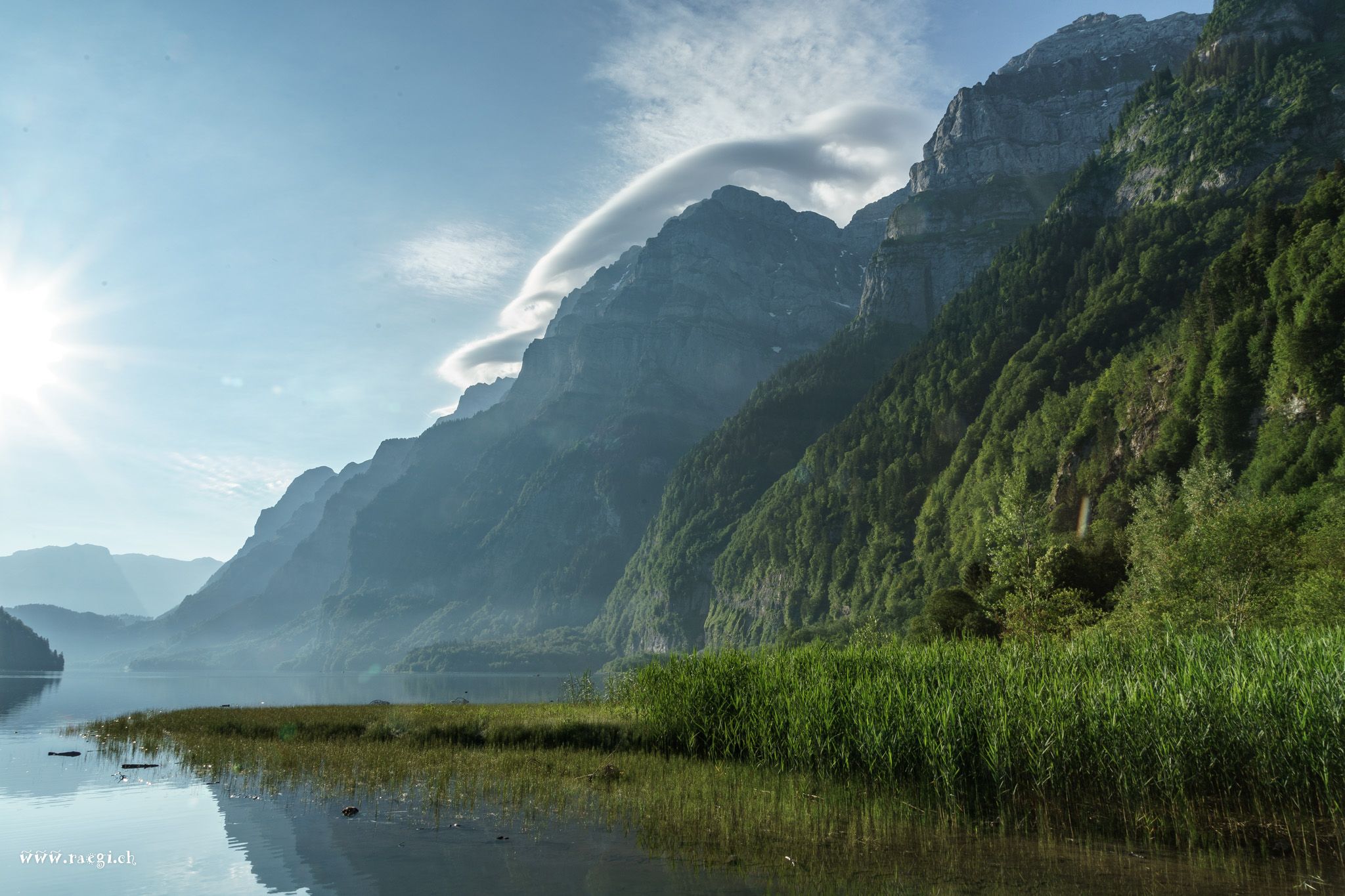 Klöntalersee, Vorauen, Switzerland