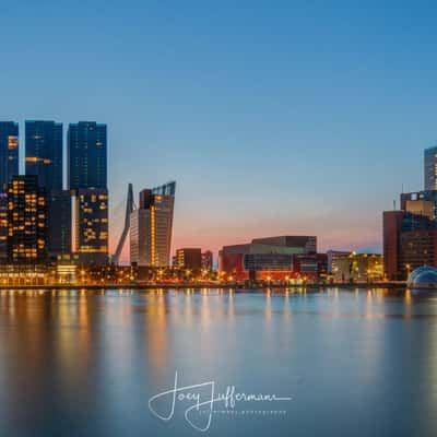 Kop van Zuid seen from the Rijnhaven, Netherlands