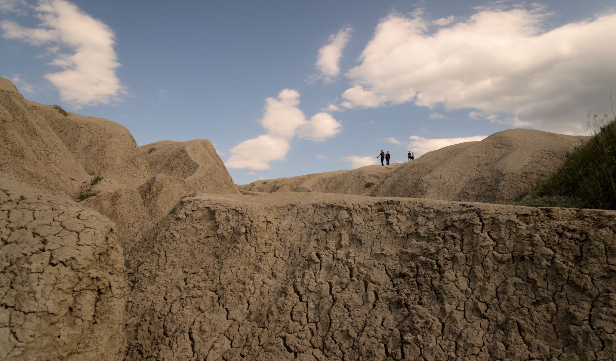 Mud volcanoes in Paclele Mari, Romania
