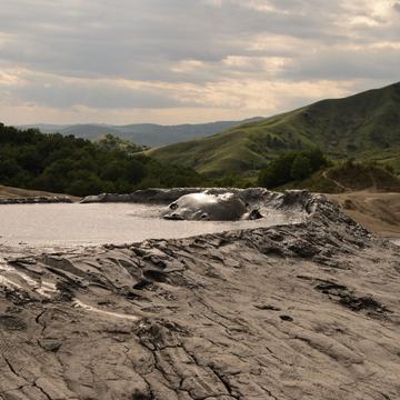 Mud volcanoes in Paclele Mari, Romania