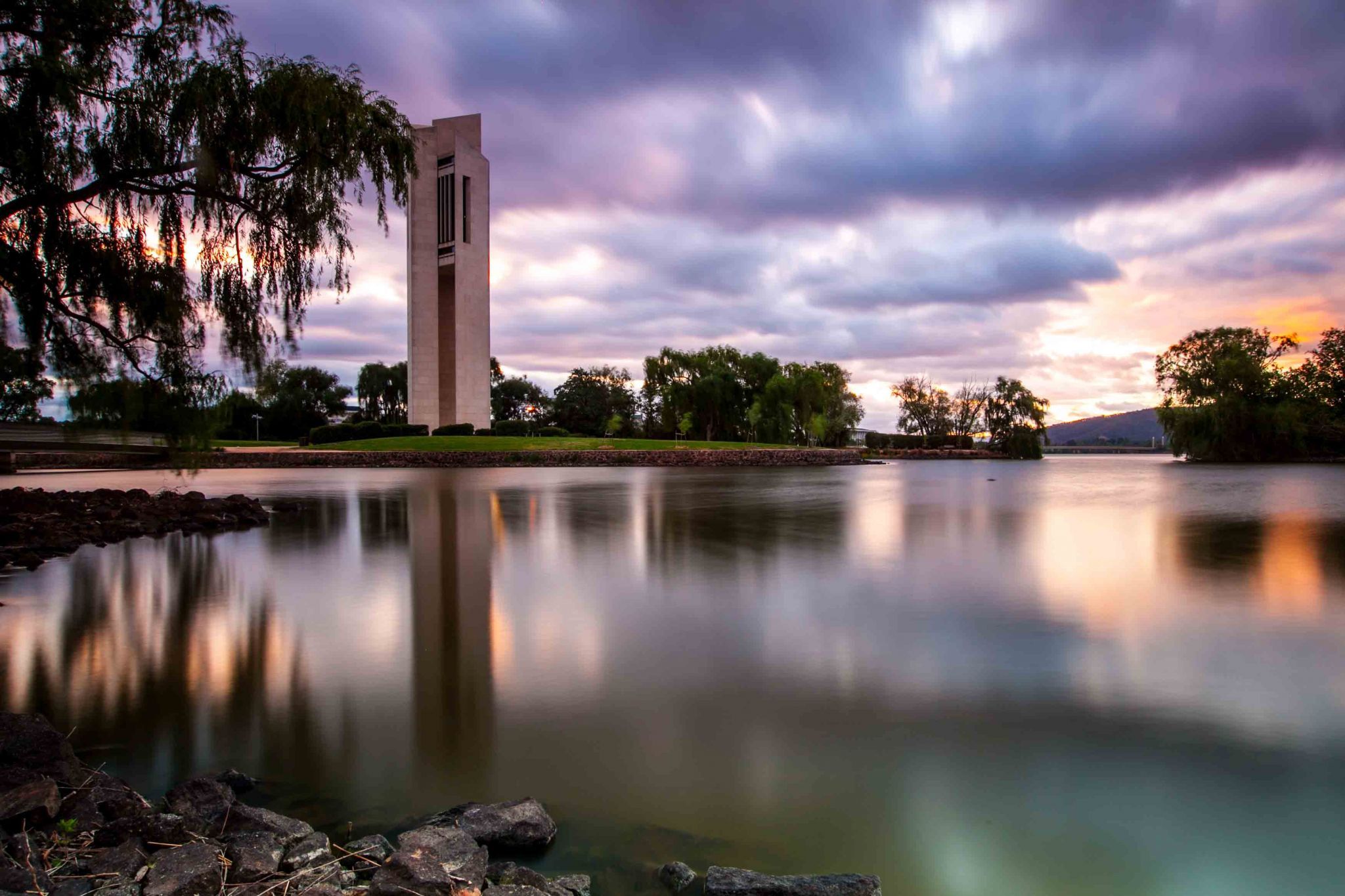 National Carillon sunset Canberra, Australia