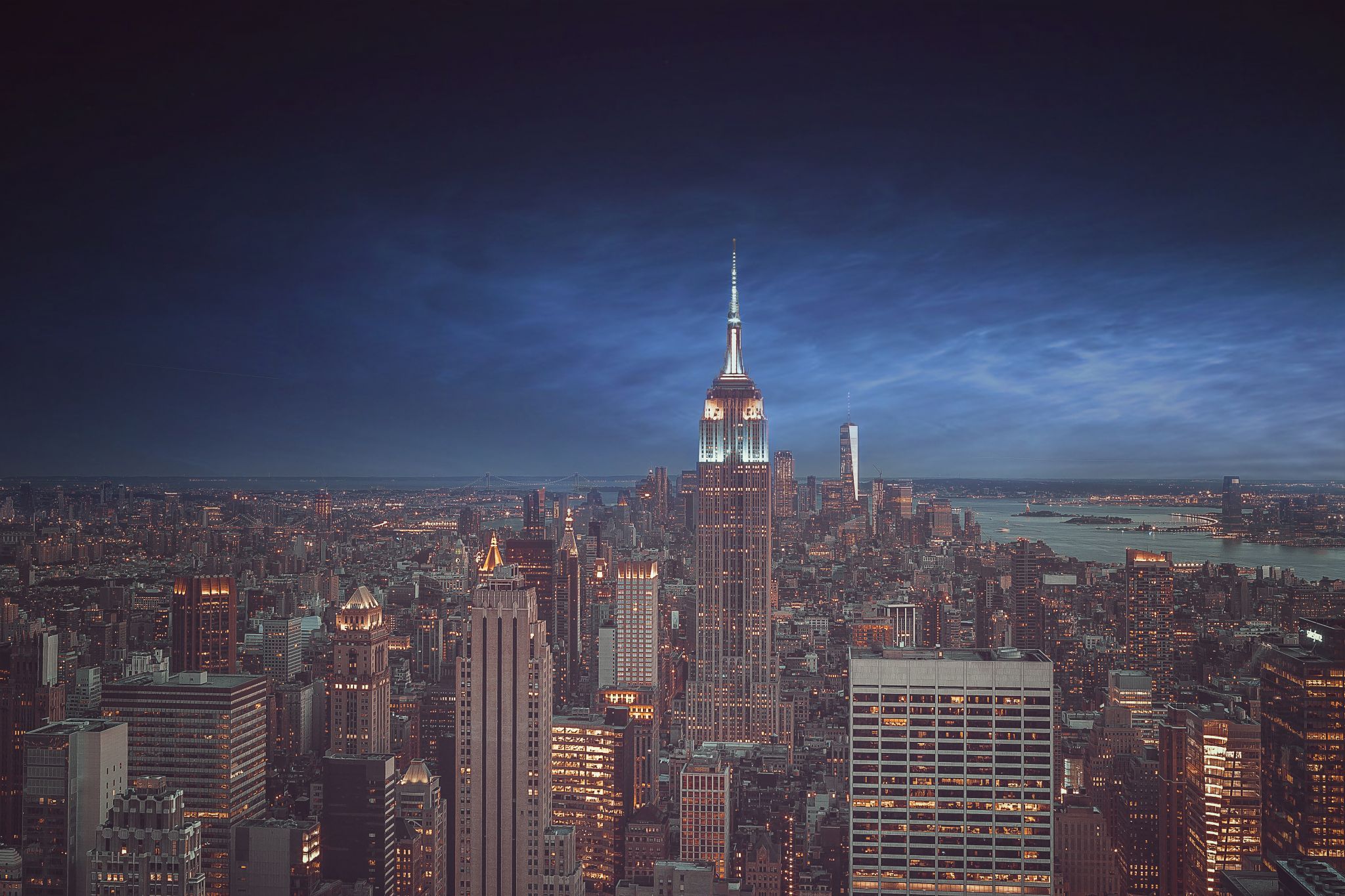View from “Top of the Rock“, New York City, USA