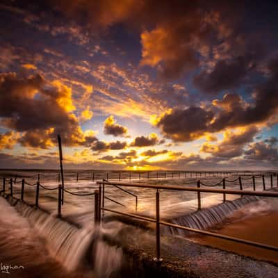 Newport Pool Sunrise  NSW, Australia