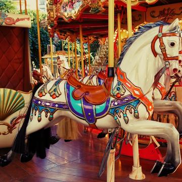 Old carousel, Lignano, Italy