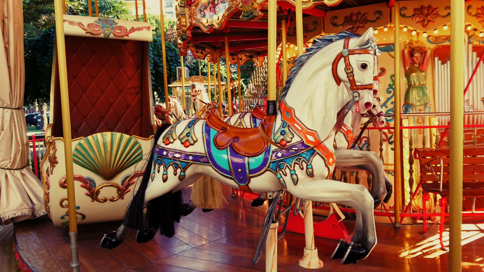 Old carousel, Lignano, Italy