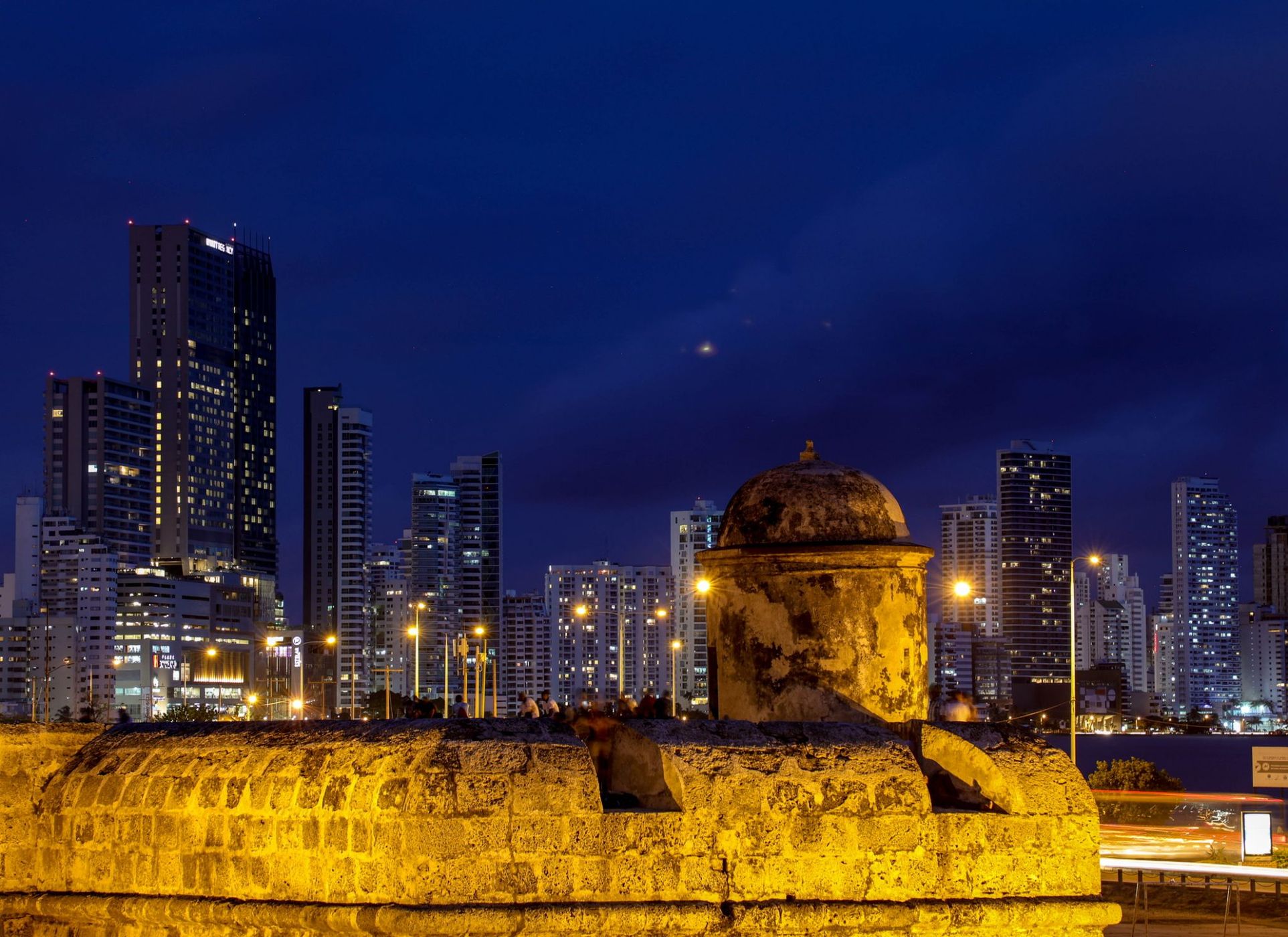 Old fort sunset Cartagena, Colombia, Colombia