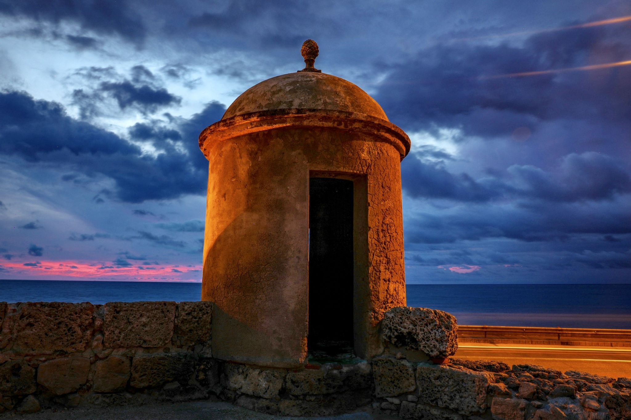 Old fort sunset Cartagena, Colombia, Colombia