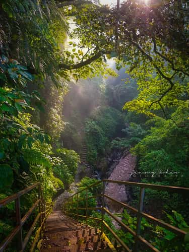 Path to Kuning Waterfall