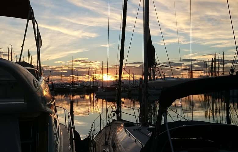 Port in Lignano, Italy