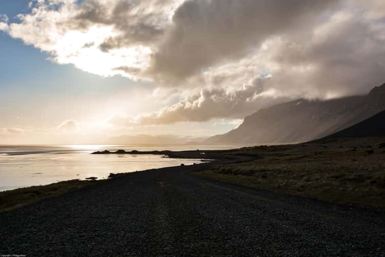 Power pole near Stokksnes