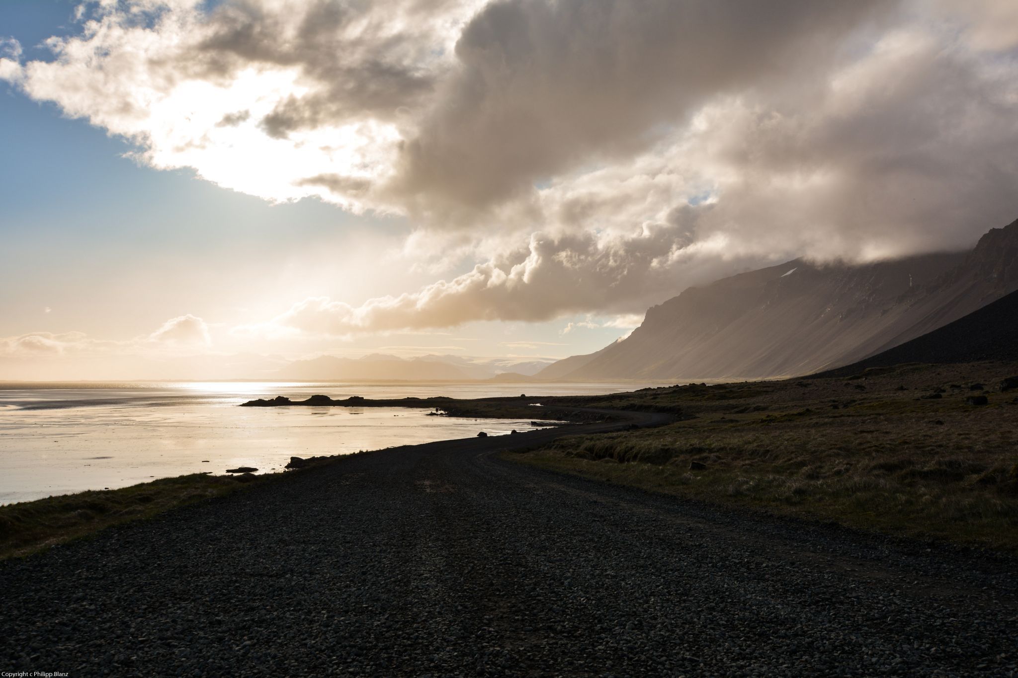Power pole near Stokksnes, Iceland
