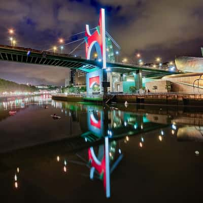 Riverside of Guggenheim Museum, Bilbao, Spain