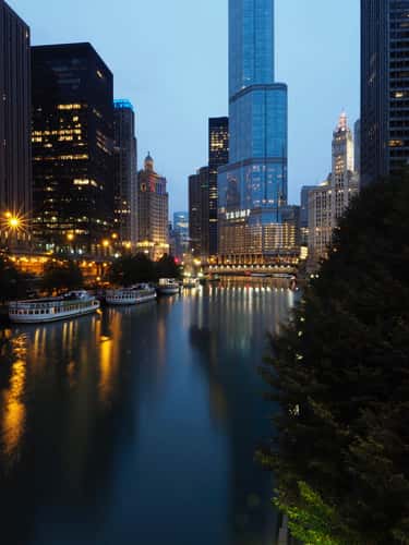 Trump Tower from William P. Fahey Bridge, Chicago