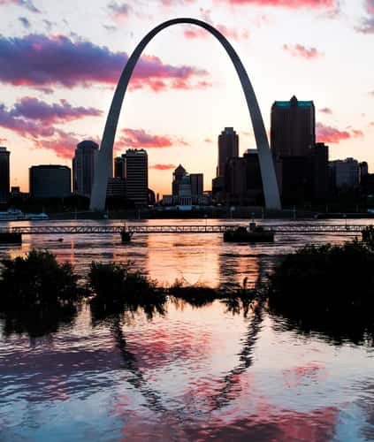 St. Louis Gateway Arch from Malcolm W. Martin State Park