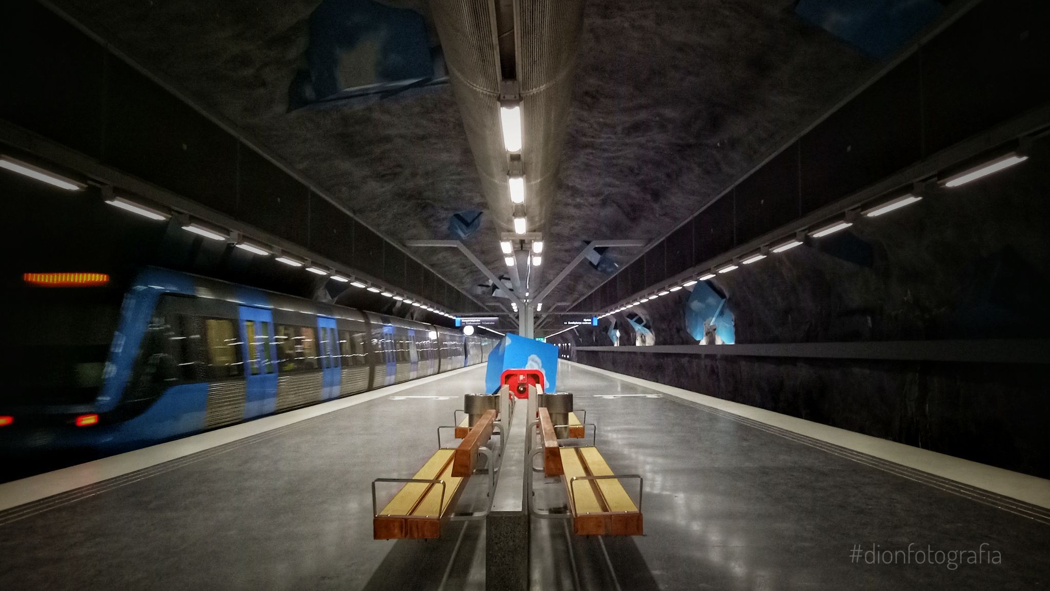 Solna Strand subway station, Stockholm, Sweden