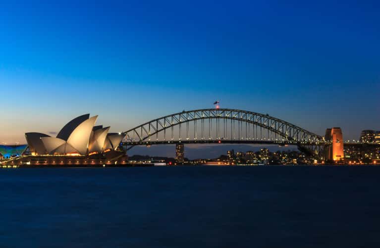 Sydney opera House and Harbour Bridge