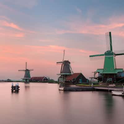 The mills of the Zaanse Schans, Netherlands