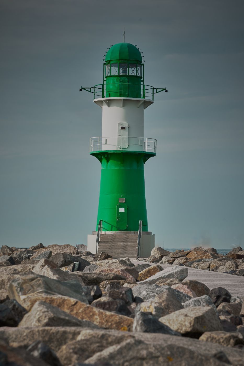 The two Lighthouses at the Warnemünde, Germany
