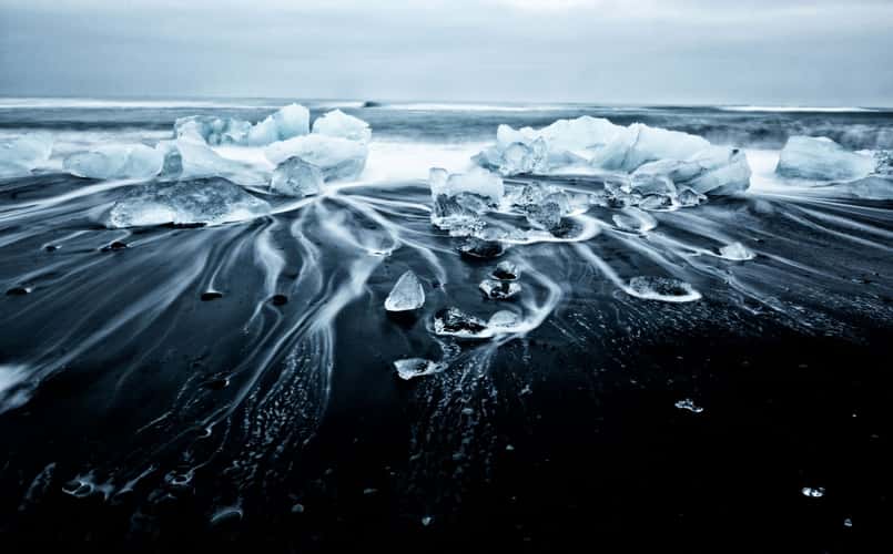 Turtle Iceberg on the beach