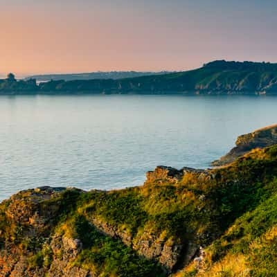 View on the headland of Fort La Latte from Cap Fréhel, France