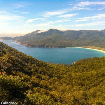 Wine Glass Bay lookout Tasmania, Australia