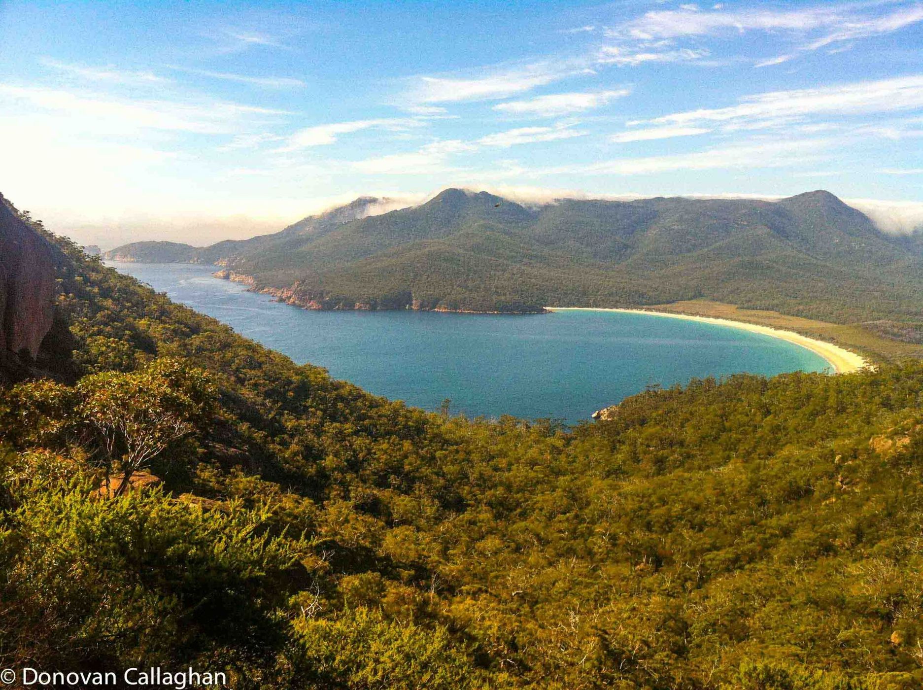 Wine Glass Bay lookout Tasmania, Australia