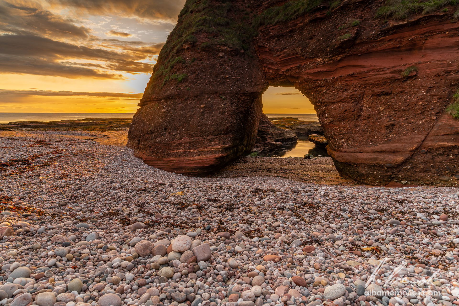 Abroath Clifs - beach, United Kingdom