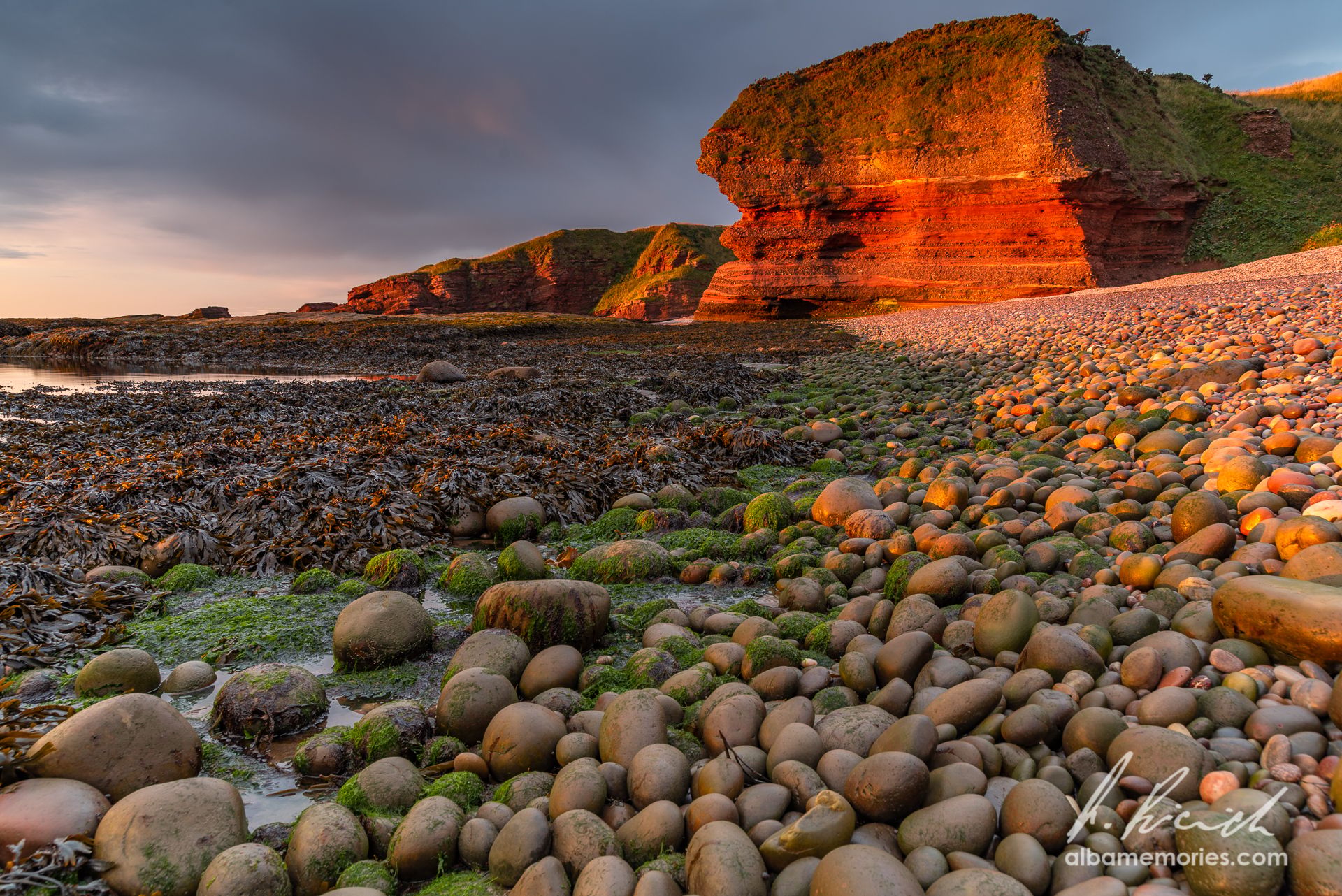 Abroath Clifs - beach, United Kingdom