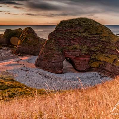 Abroath Clifs - beach, United Kingdom