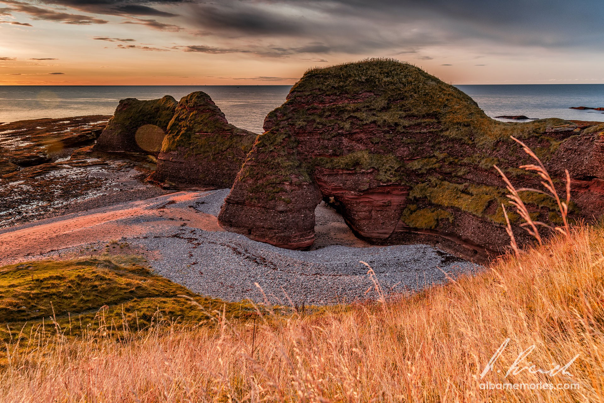 Abroath Clifs - beach, United Kingdom