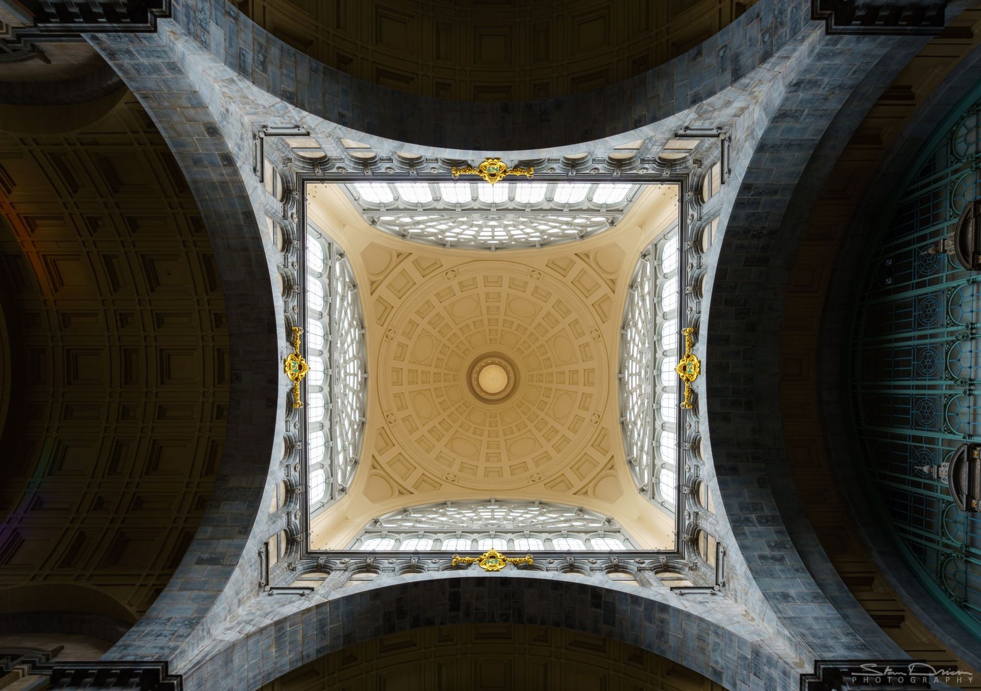 Ceiling of the Antwerp Central Station, Belgium